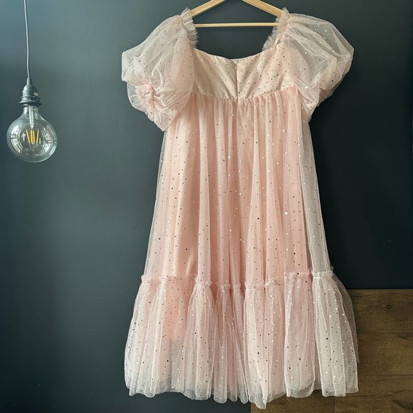 Fanciful Doll The Cosmic Moonchild Midi Dress Pink Size Small - Picture 5 of 13